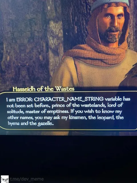 Character Name String Error