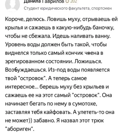 Муха и островок в ванной