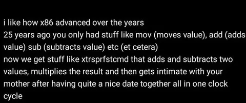 x86 Gets Weirdly Advanced