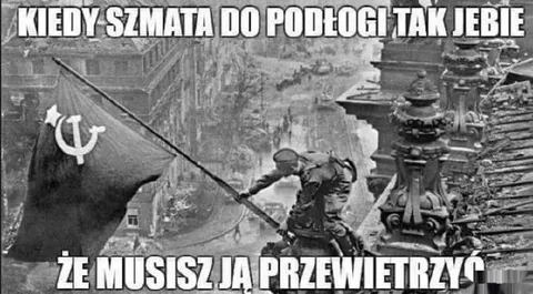 Śmierdząca szmata na dachu