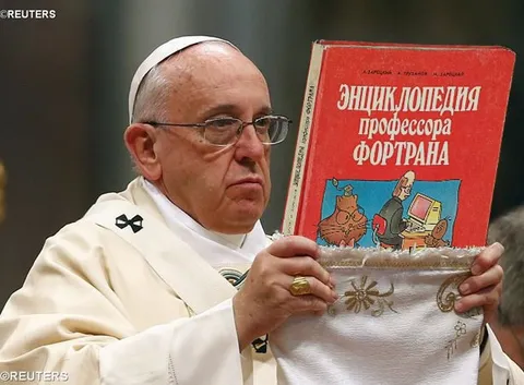 Папа читает энциклопедию Фортрана