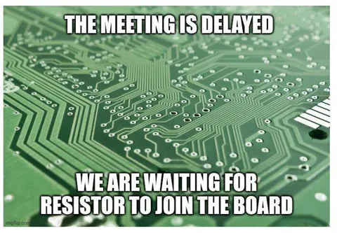 Resistor Joining the Board