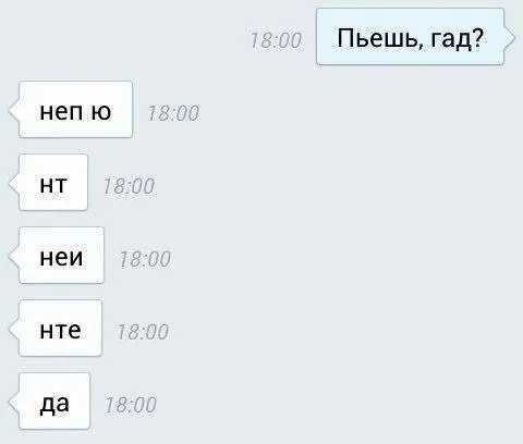 Пьешь, гад?