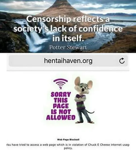 Censorship Blocks Hentai
