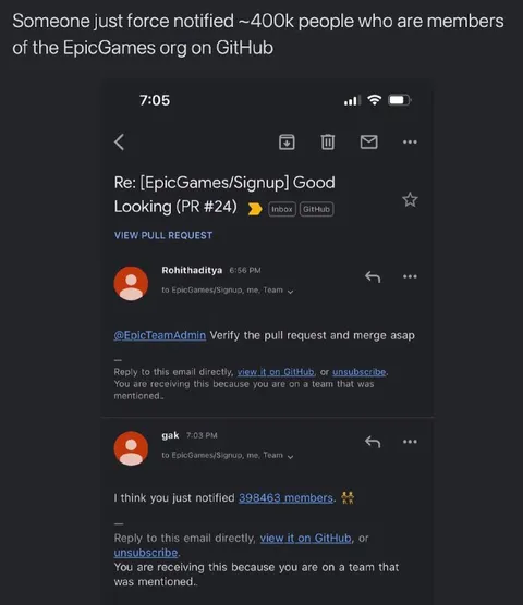 EpicGames Notifies 400k Members