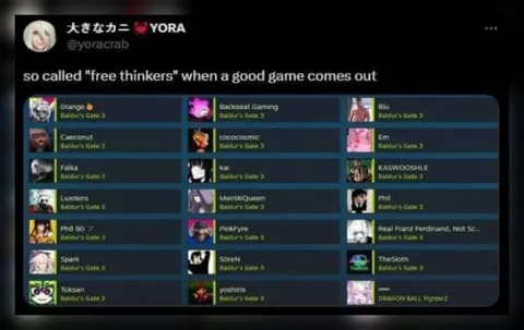 Free thinkers when Baldur’s Gate 3 releases