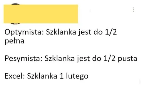 Optymista, pesymista i Excel