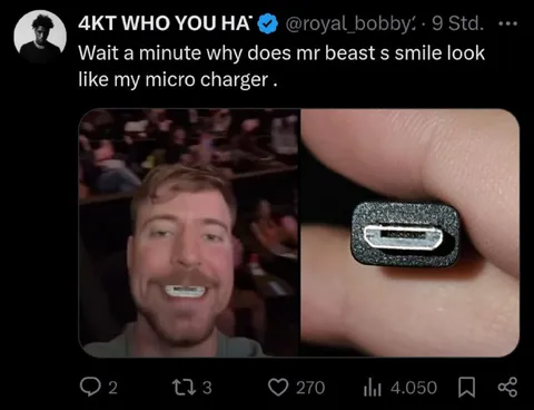 MrBeast Smile Micro Charger