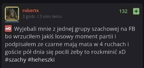 Wyrzucili za fałszywego mata