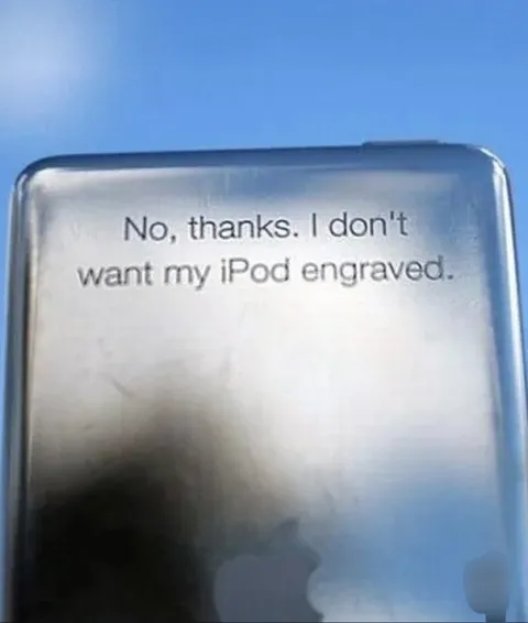 iPod Engraving Refusal