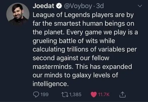 League Players Are Geniuses