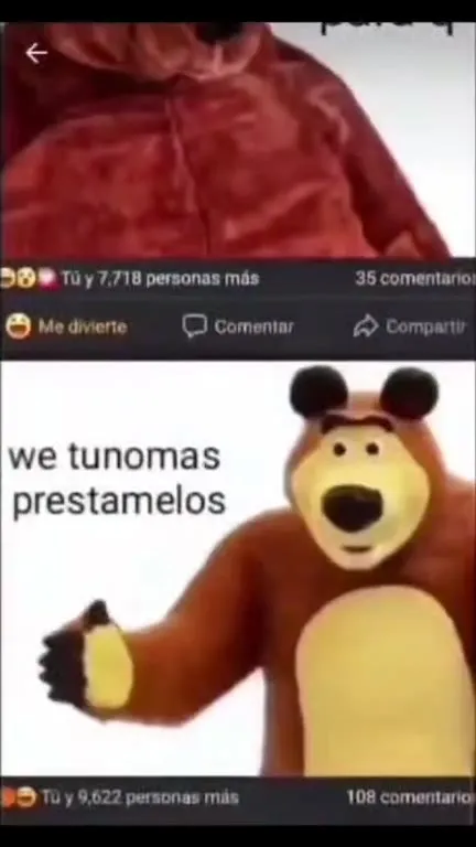 El oso pide prestados patines