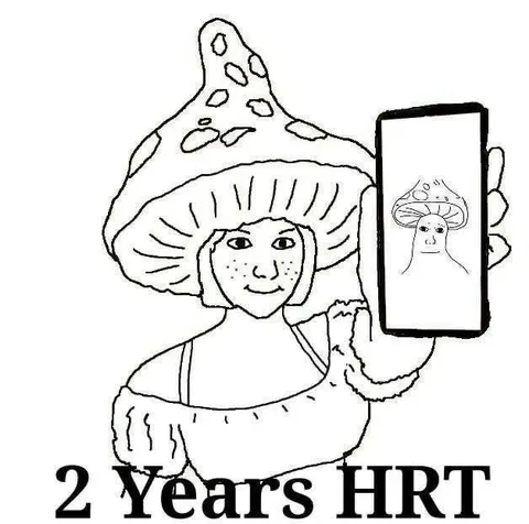 2 Years HRT Mushroom Girl