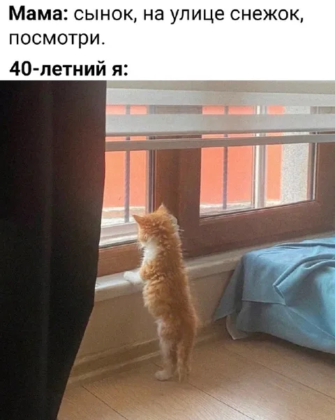 Сорокалетний снова как ребёнок
