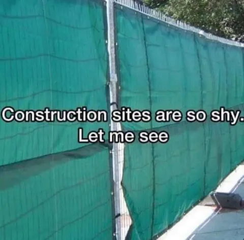 Construction Site Peeking