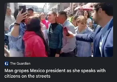 Man Gropes Mexico President