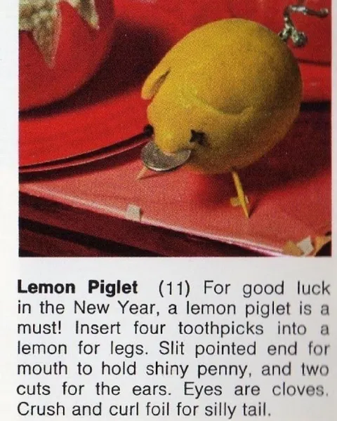 Lemon Piglet for Good Luck