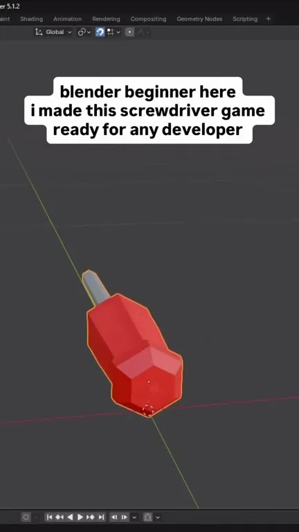 Blender Beginner Screwdriver Game