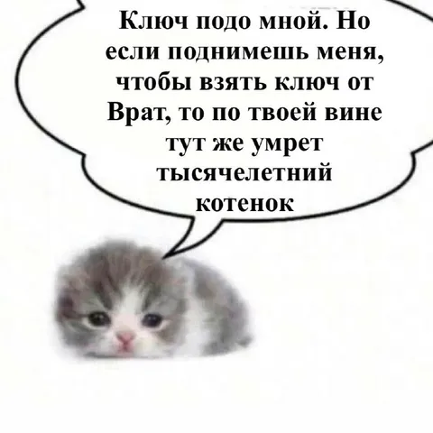 Тысячелетний котёнок под ключом