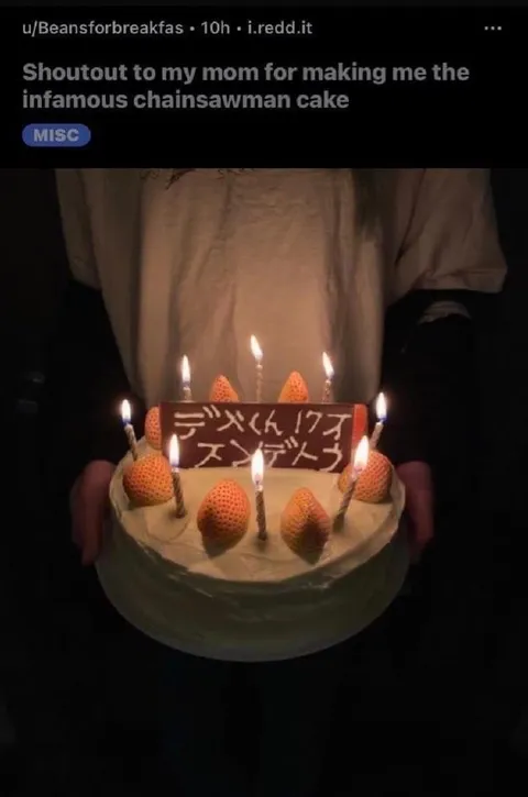 Infamous Chainsaw Man Cake