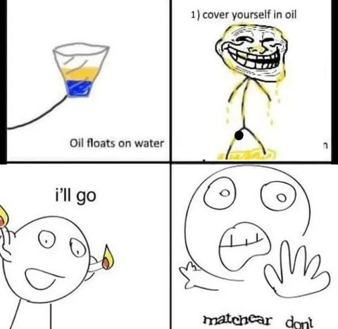 Oil Floats on Water