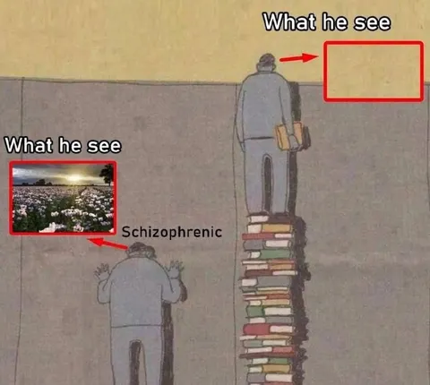 Schizophrenic Sees a Beautiful Field