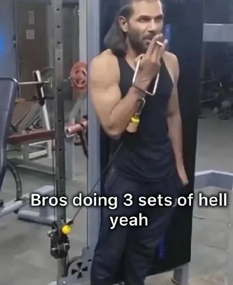 Bros Doing Three Sets of Hell Yeah