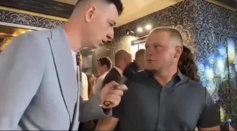 Смешное интервью на празднике