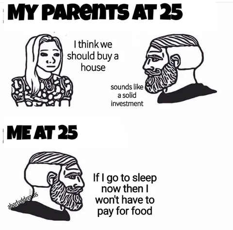 Parents at 25 vs Me at 25