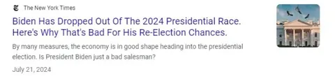 Biden Dropped Out of Race