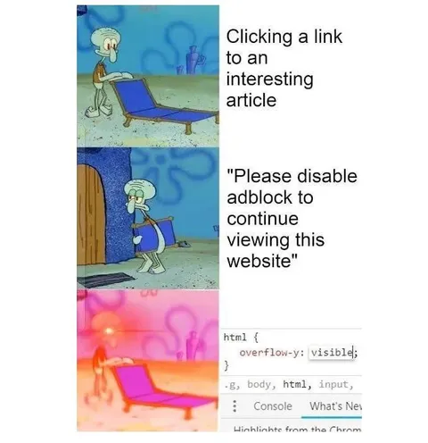 Adblock Ruins Interesting Articles