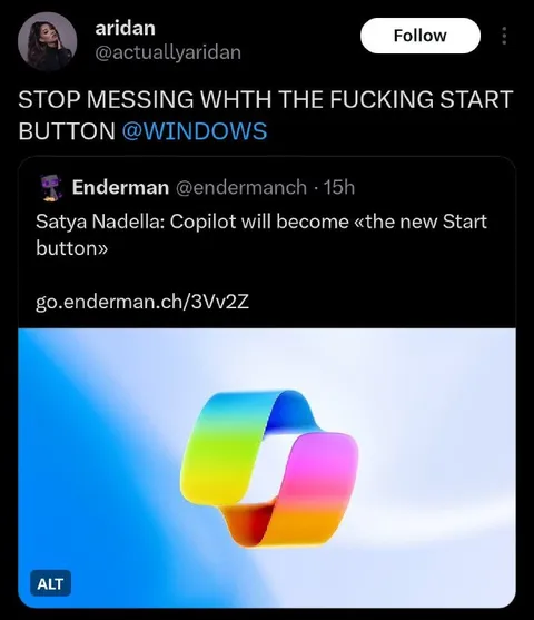 Stop Messing With the Start Button