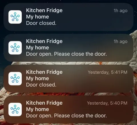 Kitchen Fridge Door Reminder