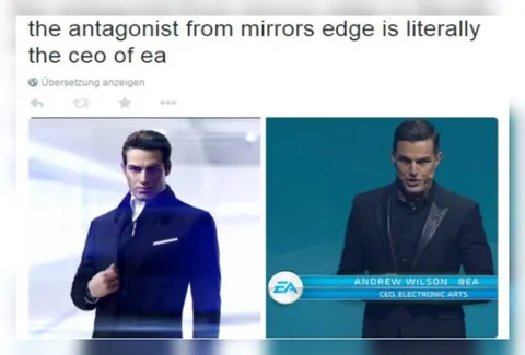 Mirror's Edge Antagonist Looks Like EA CEO