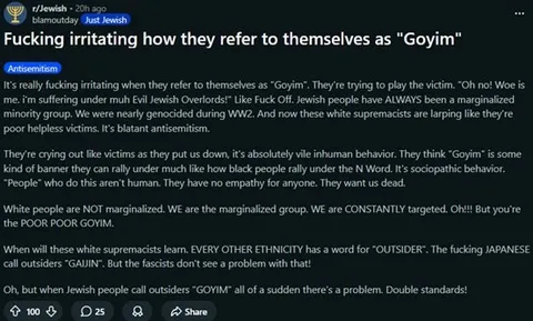 Irritated by the Word Goyim
