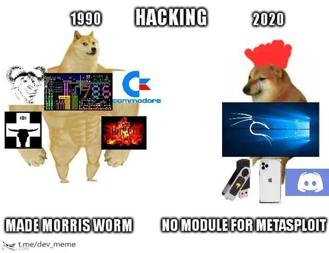 1990 vs 2020 Hacking