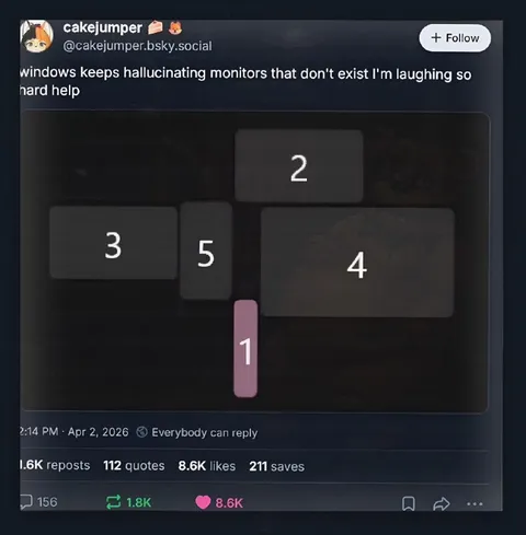 Windows Hallucinates Monitors