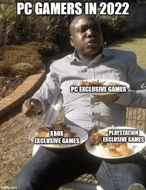 PC Gamers Eating Exclusive Games