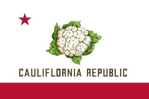 Cauliflornia Republic Flag