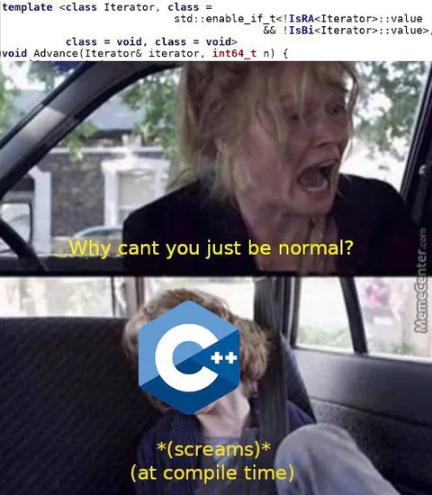 C++ screams at compile time