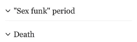 Sex Funk Period and Death