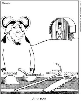 GNU Auto Tools Cartoon