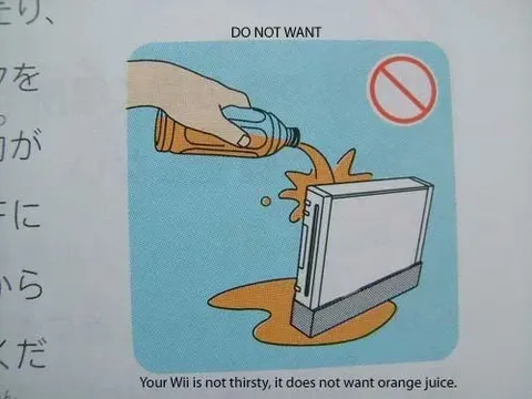 Wii Does Not Want Orange Juice