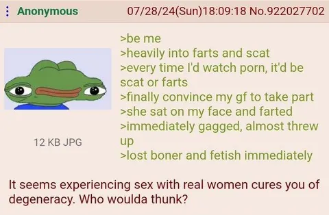 Pepe Cured His Fetish