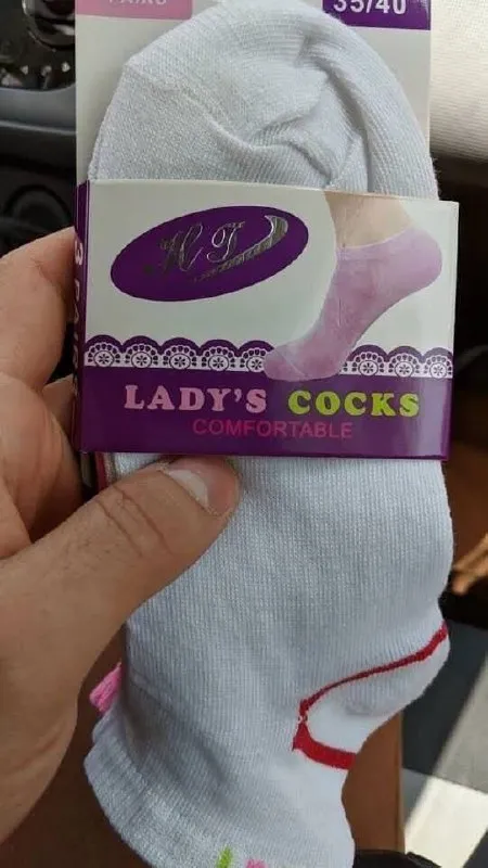 Lady's Cocks Socks