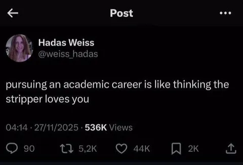 Academic Career Stripper Joke