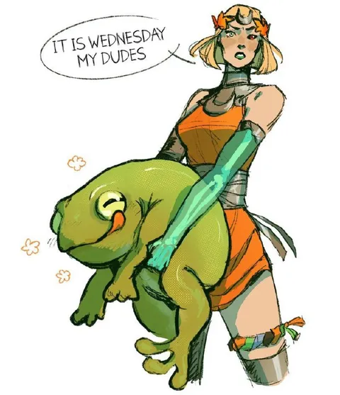 It Is Wednesday My Dudes Frog