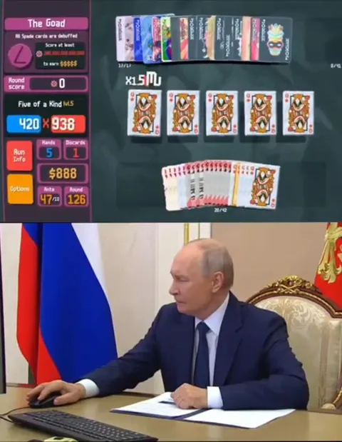 Putin Loses at Solitaire
