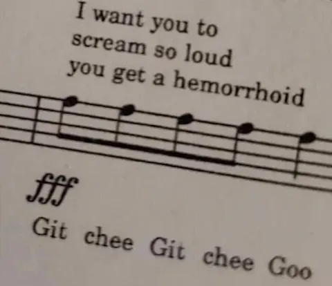 Scream Until You Get Hemorrhoids