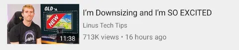 Linus Downsizing Excitement